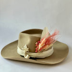 Floral & Feather Hat pin