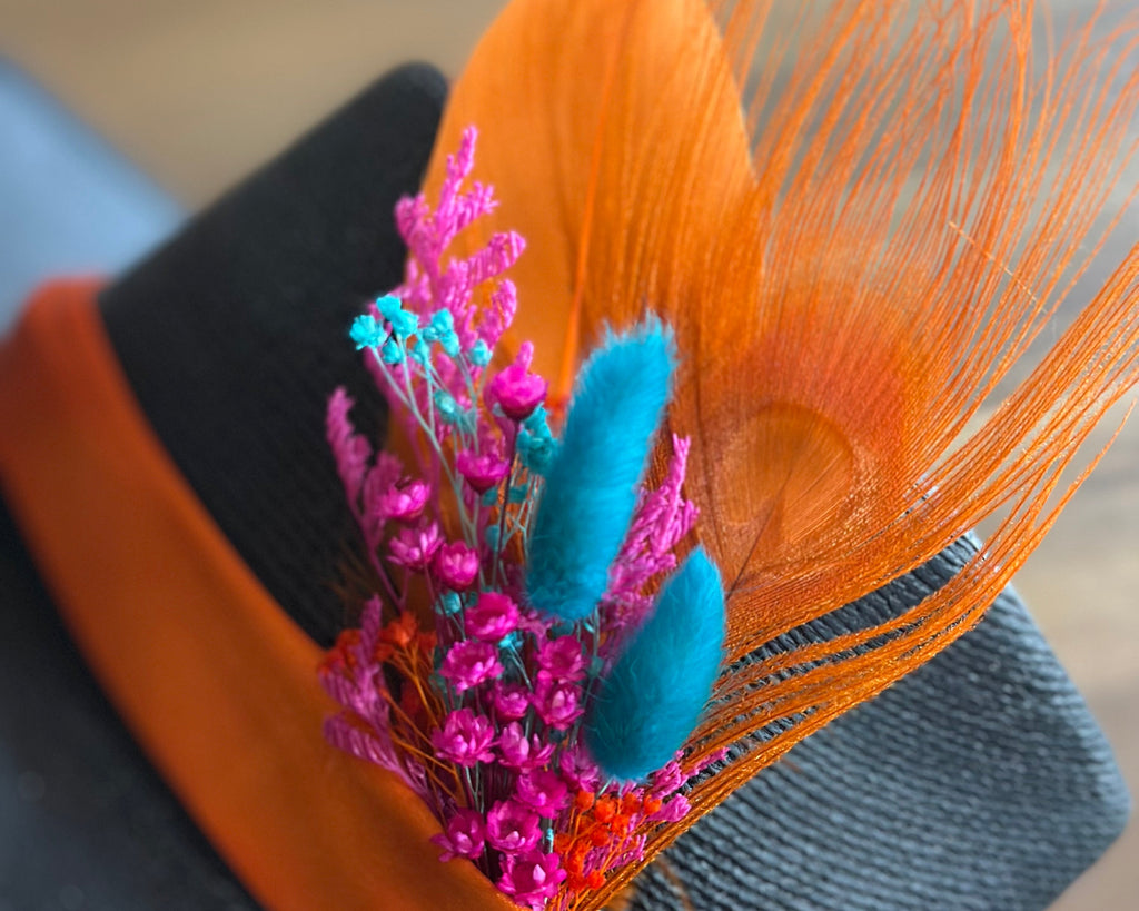 Floral & Feather Hat Pins