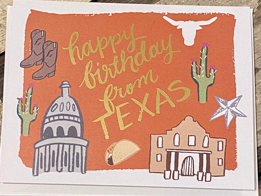 Card: TX Happy Birthday